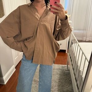 Brown Button Down Shirt